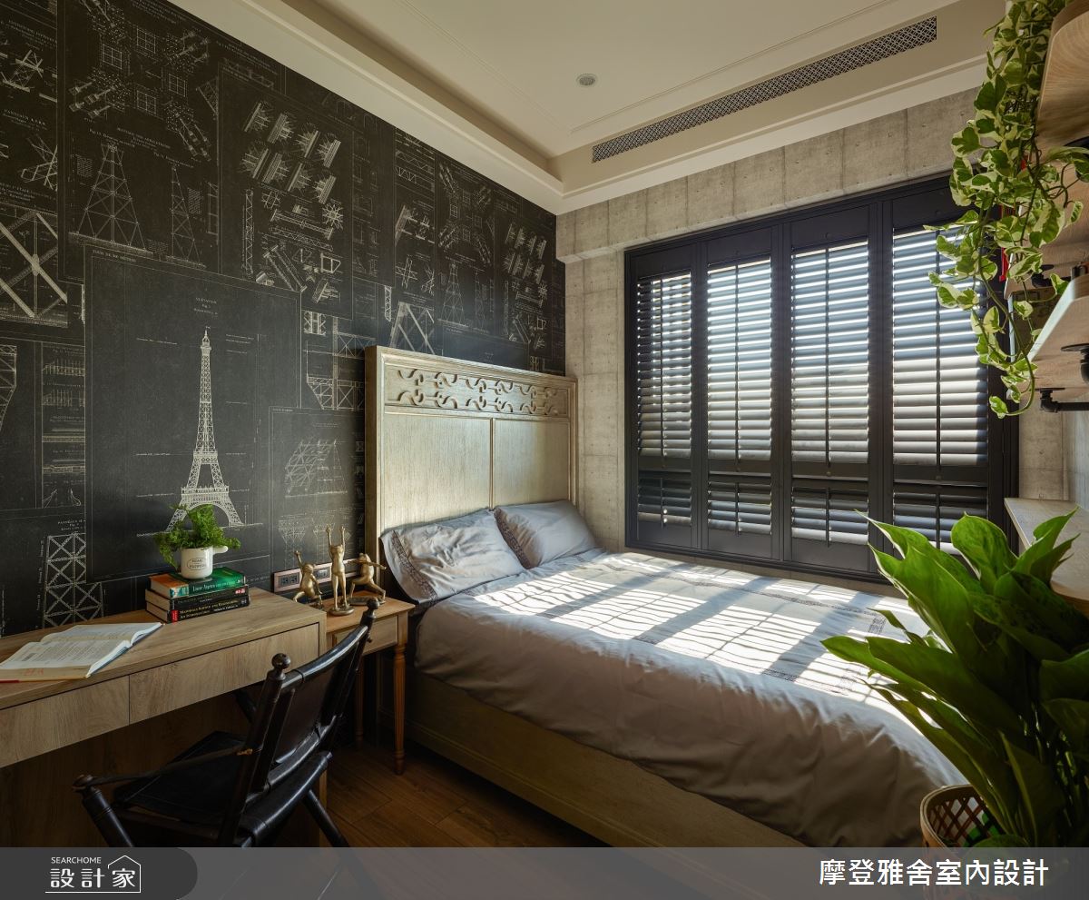 45坪新成屋(5年以下)＿鄉村風臥室案例圖片＿摩登雅舍室內設計＿摩登雅舍_74 森林古堡鄉村風 在家就像在歐洲度假之28