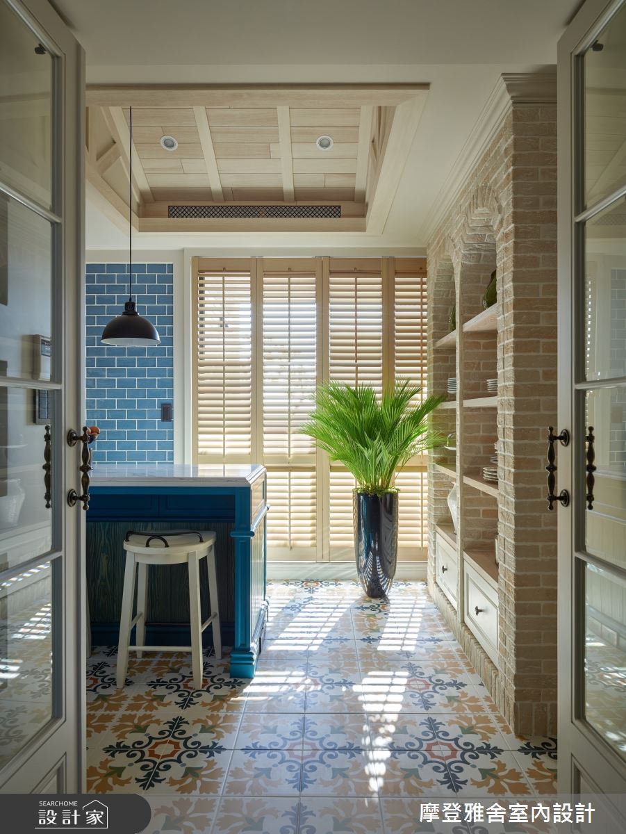 45坪新成屋(5年以下)＿鄉村風餐廳案例圖片＿摩登雅舍室內設計＿摩登雅舍_74 森林古堡鄉村風 在家就像在歐洲度假之16