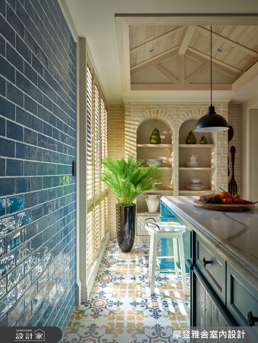 45坪新成屋(5年以下)＿鄉村風餐廳案例圖片＿摩登雅舍室內設計＿摩登雅舍_74 森林古堡鄉村風 在家就像在歐洲度假之17