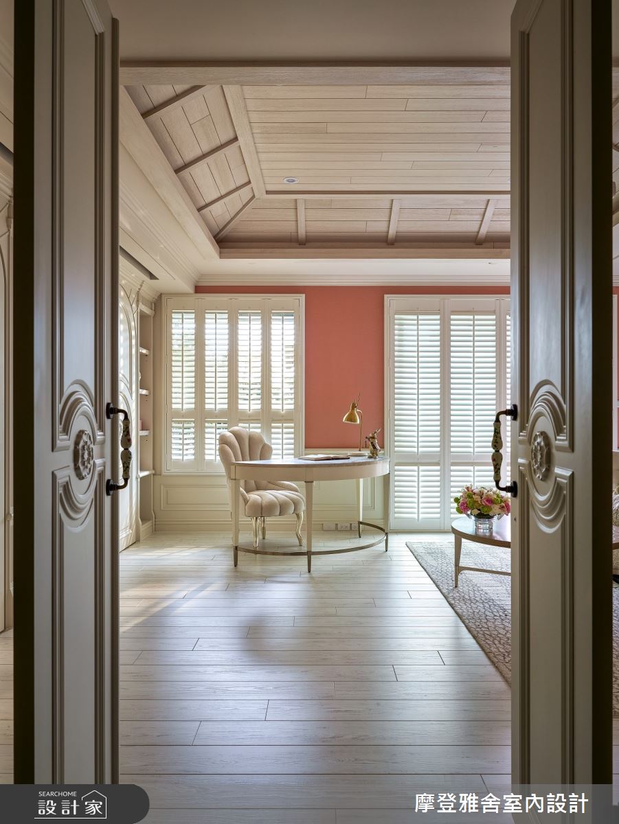 80坪中古屋(5~15年)＿鄉村風臥室案例圖片＿摩登雅舍室內設計＿摩登雅舍_75 中古屋翻新空中花園 高級訂製無國界度假風Villa宅邸之13