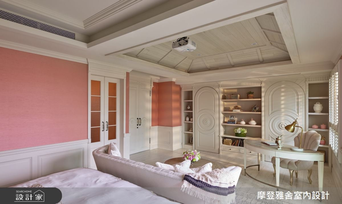 80坪中古屋(5~15年)＿鄉村風臥室案例圖片＿摩登雅舍室內設計＿摩登雅舍_75 中古屋翻新空中花園 高級訂製無國界度假風Villa宅邸之14