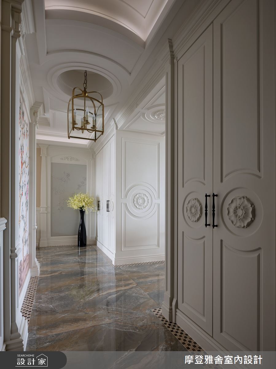 80坪中古屋(5~15年)＿鄉村風玄關案例圖片＿摩登雅舍室內設計＿摩登雅舍_75 中古屋翻新空中花園 高級訂製無國界度假風Villa宅邸之17