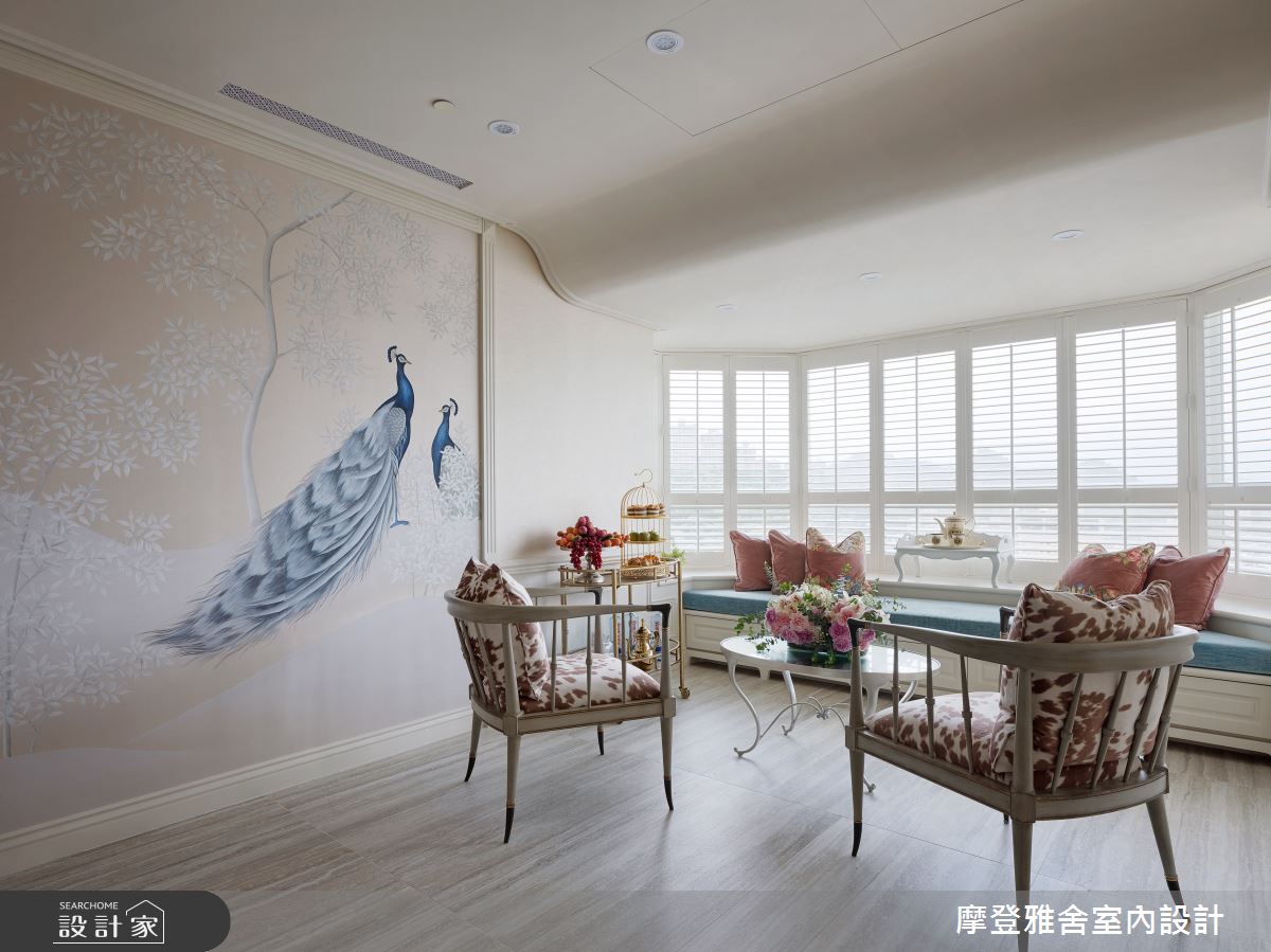 80坪中古屋(5~15年)＿鄉村風和室臥榻案例圖片＿摩登雅舍室內設計＿摩登雅舍_75 中古屋翻新空中花園 高級訂製無國界度假風Villa宅邸之26