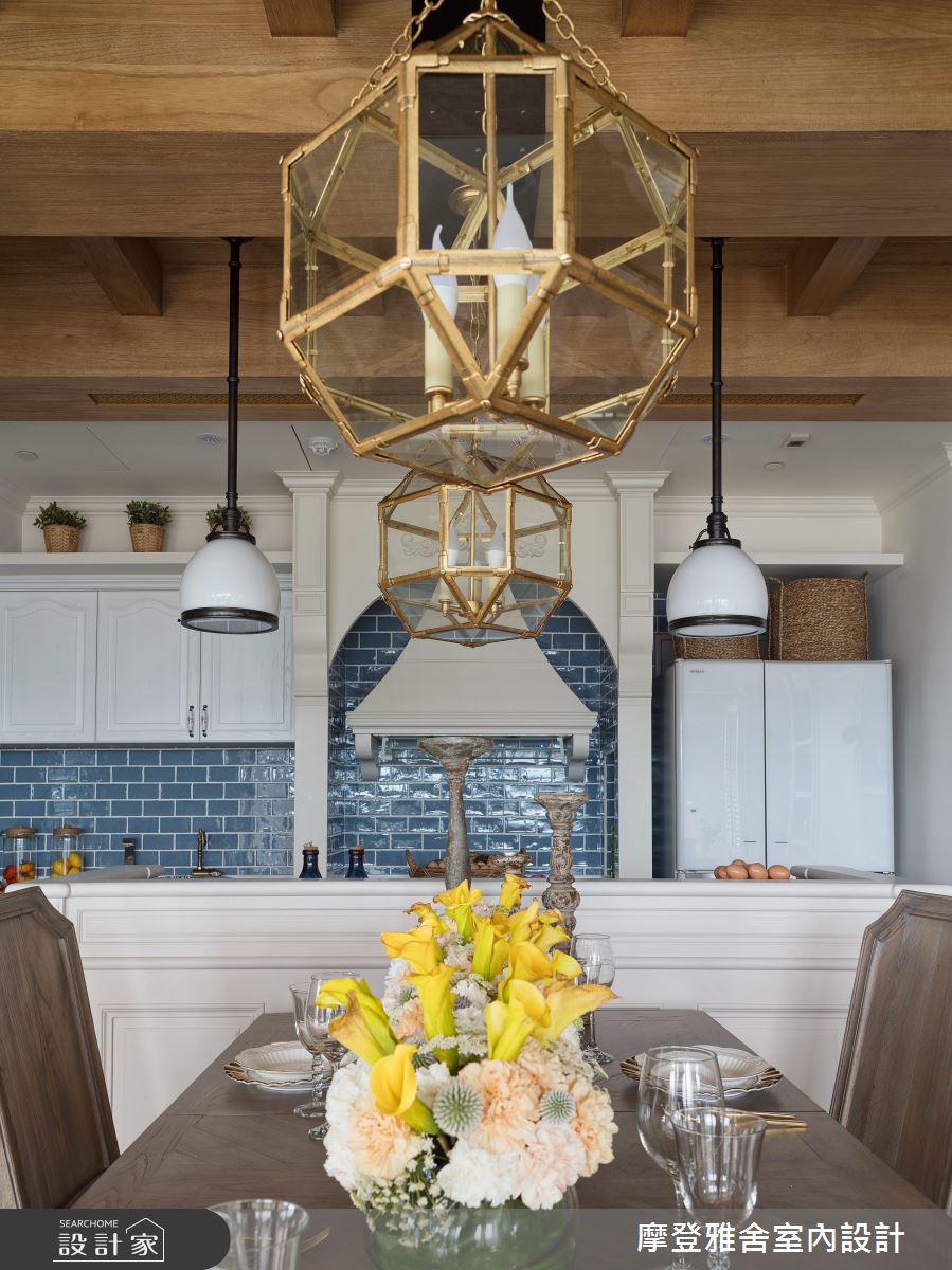 80坪中古屋(5~15年)＿鄉村風餐廳案例圖片＿摩登雅舍室內設計＿摩登雅舍_75 中古屋翻新空中花園 高級訂製無國界度假風Villa宅邸之30