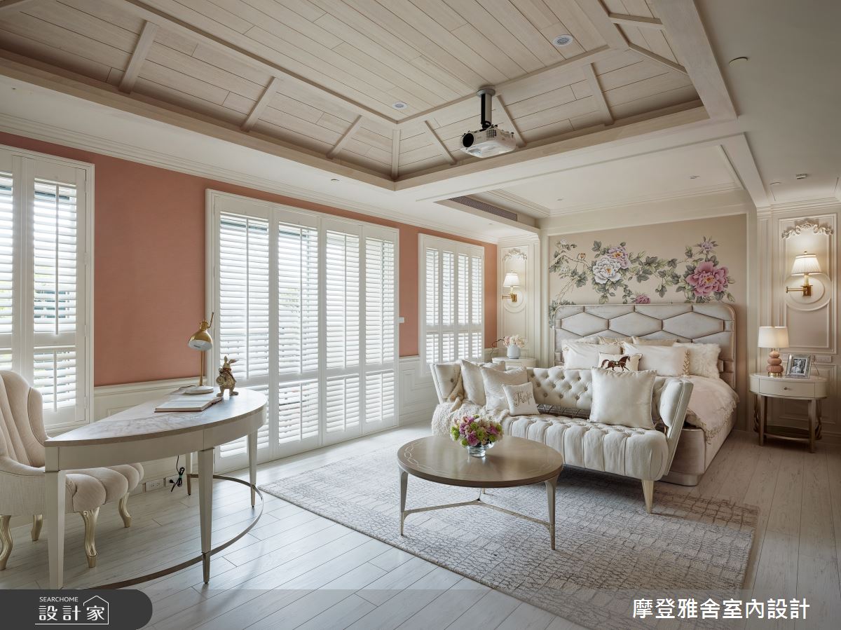 80坪中古屋(5~15年)＿鄉村風臥室案例圖片＿摩登雅舍室內設計＿摩登雅舍_75 中古屋翻新空中花園 高級訂製無國界度假風Villa宅邸之32