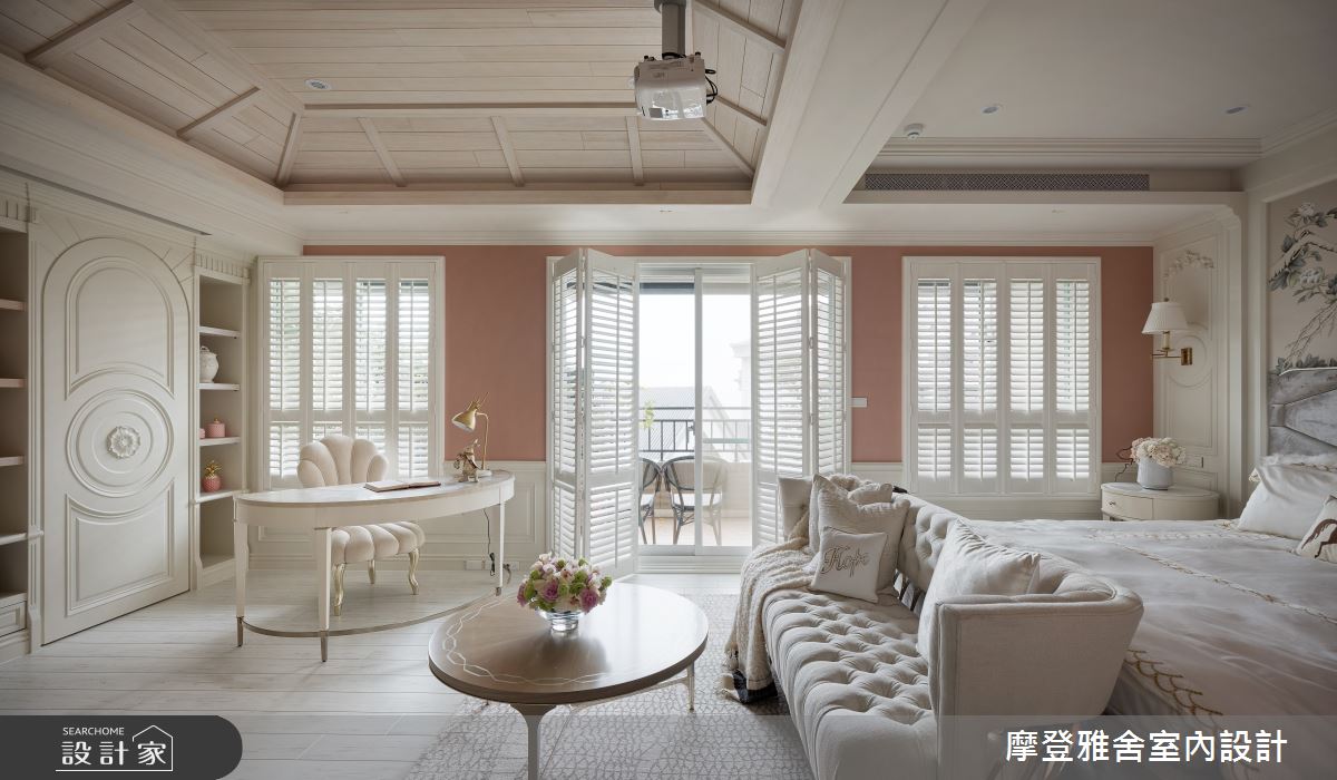 80坪中古屋(5~15年)＿鄉村風臥室案例圖片＿摩登雅舍室內設計＿摩登雅舍_75 中古屋翻新空中花園 高級訂製無國界度假風Villa宅邸之33