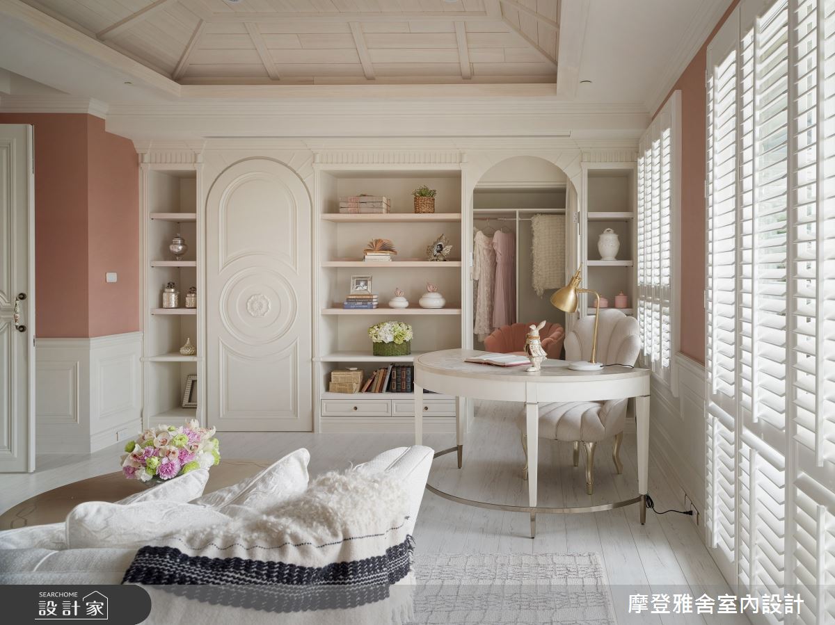 80坪中古屋(5~15年)＿鄉村風臥室案例圖片＿摩登雅舍室內設計＿摩登雅舍_75 中古屋翻新空中花園 高級訂製無國界度假風Villa宅邸之35