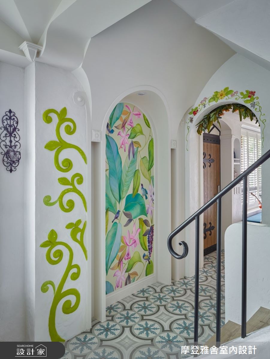 80坪老屋(16~30年)＿鄉村風案例圖片＿摩登雅舍室內設計＿摩登雅舍_77 老屋主再委託翻新透天起家厝 鄉村風地中海別墅在家渡假之14