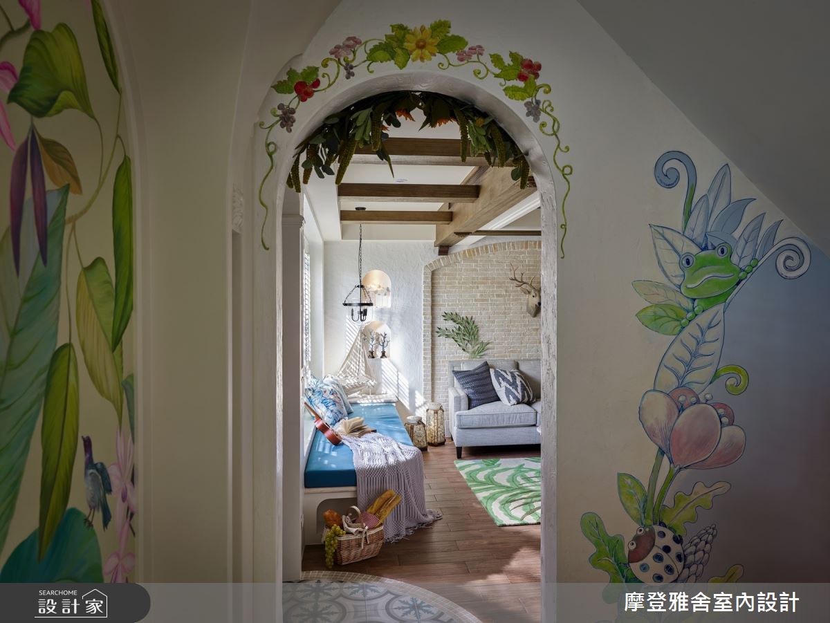 80坪老屋(16~30年)＿鄉村風案例圖片＿摩登雅舍室內設計＿摩登雅舍_77 老屋主再委託翻新透天起家厝 鄉村風地中海別墅在家渡假之15