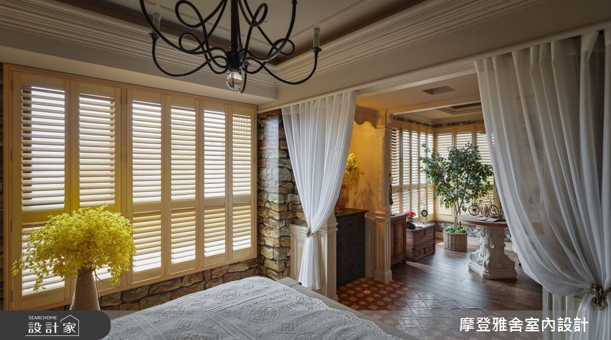30坪新成屋(5年以下)＿鄉村風臥室案例圖片＿摩登雅舍室內設計＿摩登雅舍_79南義葡萄莊園_複合式辦公空間之30