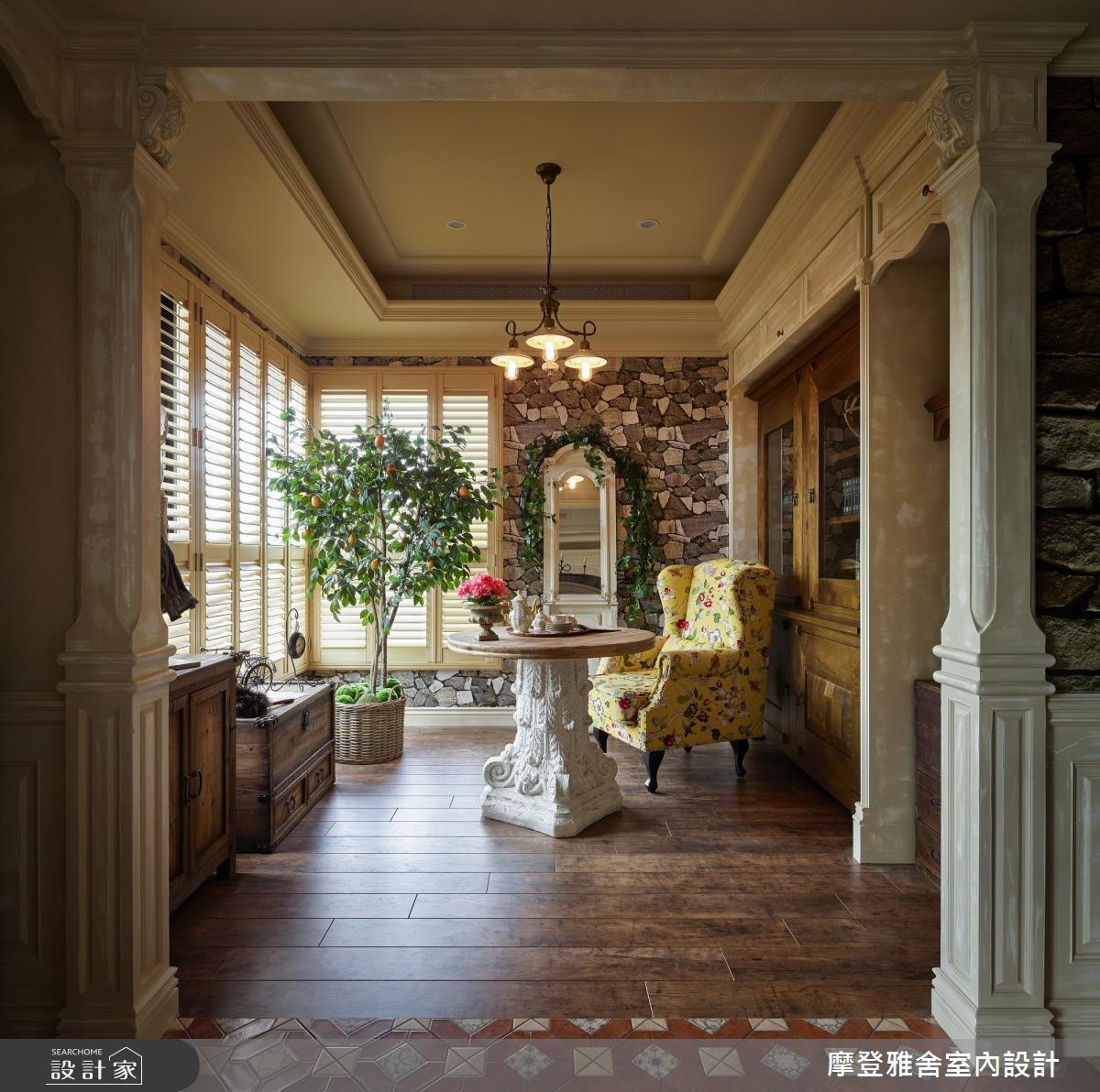 30坪新成屋(5年以下)＿鄉村風客廳案例圖片＿摩登雅舍室內設計＿摩登雅舍_79南義葡萄莊園_複合式辦公空間之20