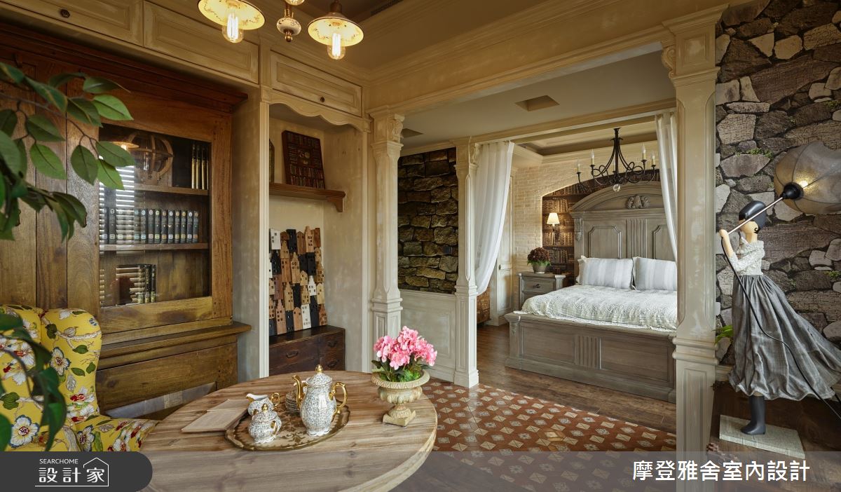 30坪新成屋(5年以下)＿鄉村風臥室案例圖片＿摩登雅舍室內設計＿摩登雅舍_79南義葡萄莊園_複合式辦公空間之25