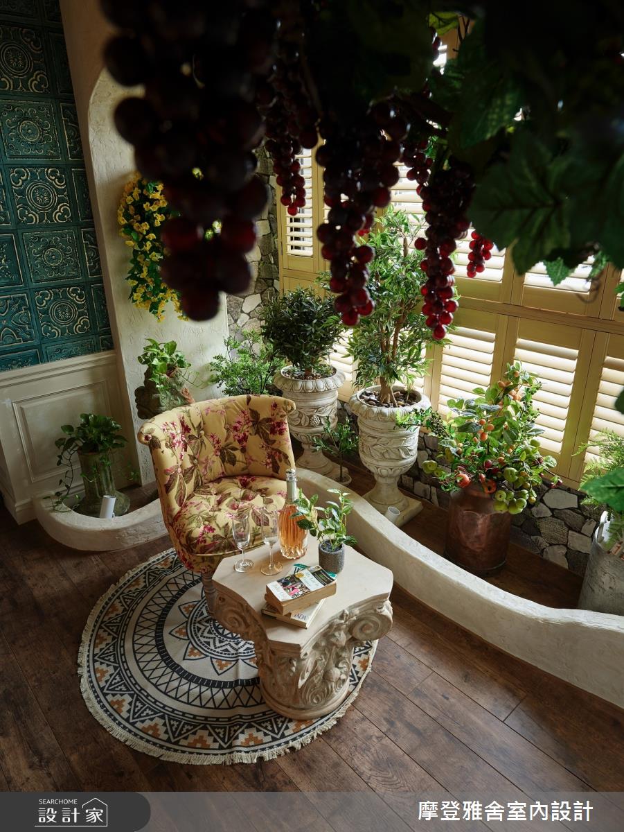 30坪新成屋(5年以下)＿鄉村風客廳案例圖片＿摩登雅舍室內設計＿摩登雅舍_79南義葡萄莊園_複合式辦公空間之8