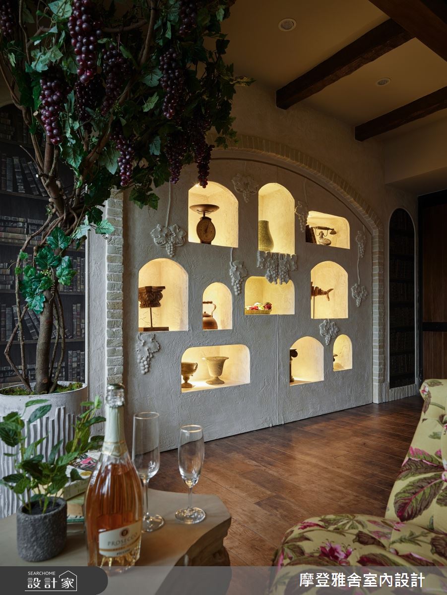 30坪新成屋(5年以下)＿鄉村風客廳案例圖片＿摩登雅舍室內設計＿摩登雅舍_79南義葡萄莊園_複合式辦公空間之9