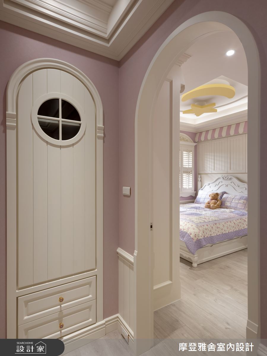 58坪新成屋(5年以下)＿鄉村風走廊案例圖片＿摩登雅舍室內設計＿摩登雅舍_80紫藤花鄉村風城堡之16
