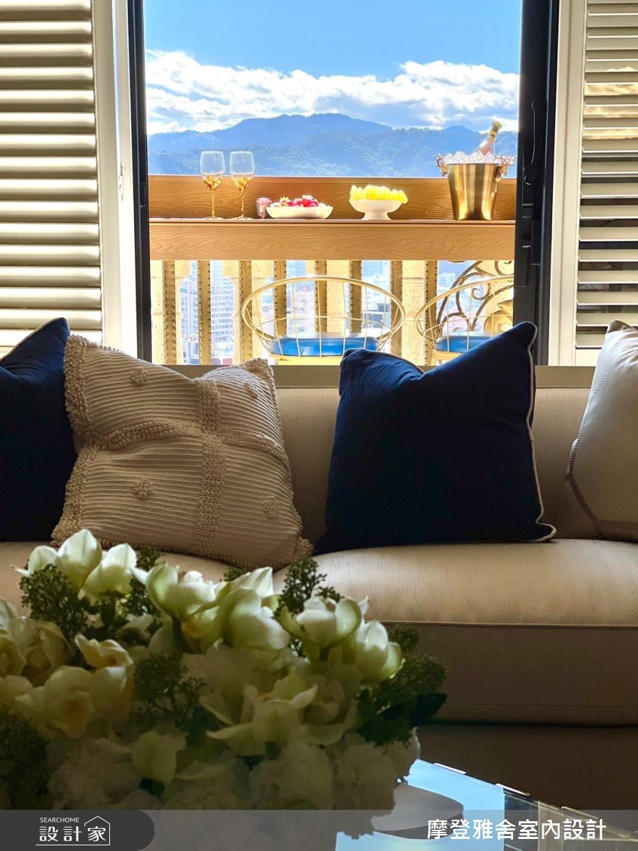 50坪中古屋(5~15年)＿新古典客廳陽台案例圖片＿摩登雅舍室內設計＿摩登雅舍_81屋主三次合作高定新古典藝術殿堂巴黎凡爾賽風格宅邸之5