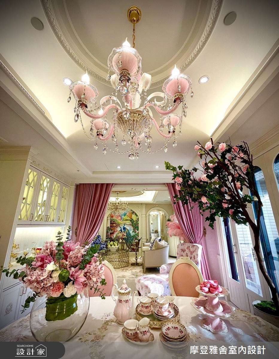 50坪中古屋(5~15年)＿新古典客廳餐廳案例圖片＿摩登雅舍室內設計＿摩登雅舍_81屋主三次合作高定新古典藝術殿堂巴黎凡爾賽風格宅邸之10