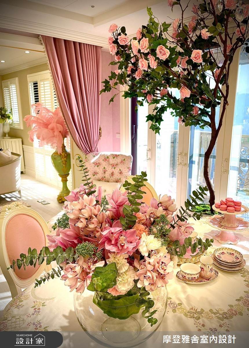 50坪中古屋(5~15年)＿新古典餐廳案例圖片＿摩登雅舍室內設計＿摩登雅舍_81屋主三次合作高定新古典藝術殿堂巴黎凡爾賽風格宅邸之11