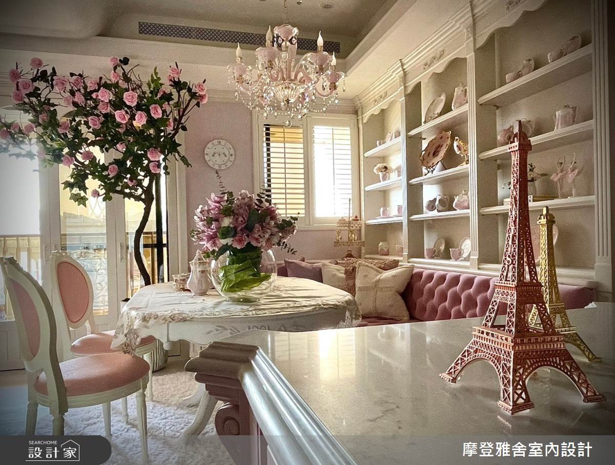 50坪中古屋(5~15年)＿新古典餐廳案例圖片＿摩登雅舍室內設計＿摩登雅舍_81屋主三次合作高定新古典藝術殿堂巴黎凡爾賽風格宅邸之13