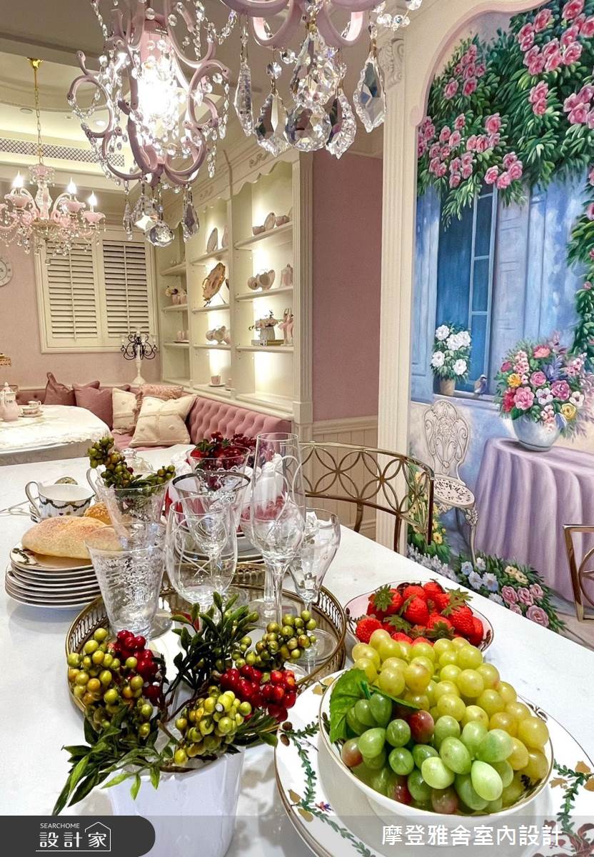 50坪中古屋(5~15年)＿新古典餐廳案例圖片＿摩登雅舍室內設計＿摩登雅舍_81屋主三次合作高定新古典藝術殿堂巴黎凡爾賽風格宅邸之15