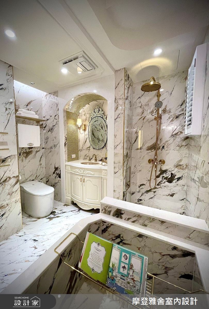50坪中古屋(5~15年)＿新古典浴室案例圖片＿摩登雅舍室內設計＿摩登雅舍_81屋主三次合作高定新古典藝術殿堂巴黎凡爾賽風格宅邸之22