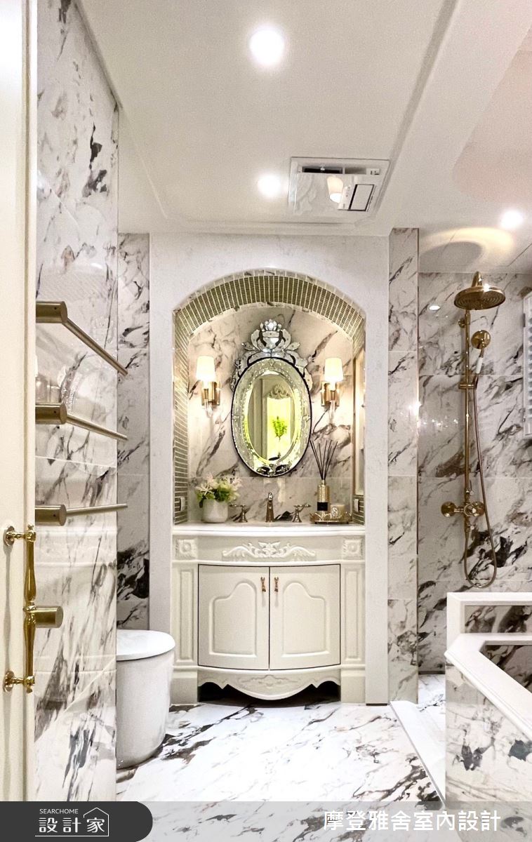 50坪中古屋(5~15年)＿新古典浴室案例圖片＿摩登雅舍室內設計＿摩登雅舍_81屋主三次合作高定新古典藝術殿堂巴黎凡爾賽風格宅邸之24