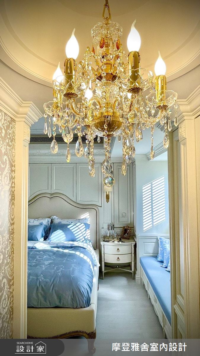 50坪中古屋(5~15年)＿新古典臥室案例圖片＿摩登雅舍室內設計＿摩登雅舍_81屋主三次合作高定新古典藝術殿堂巴黎凡爾賽風格宅邸之27