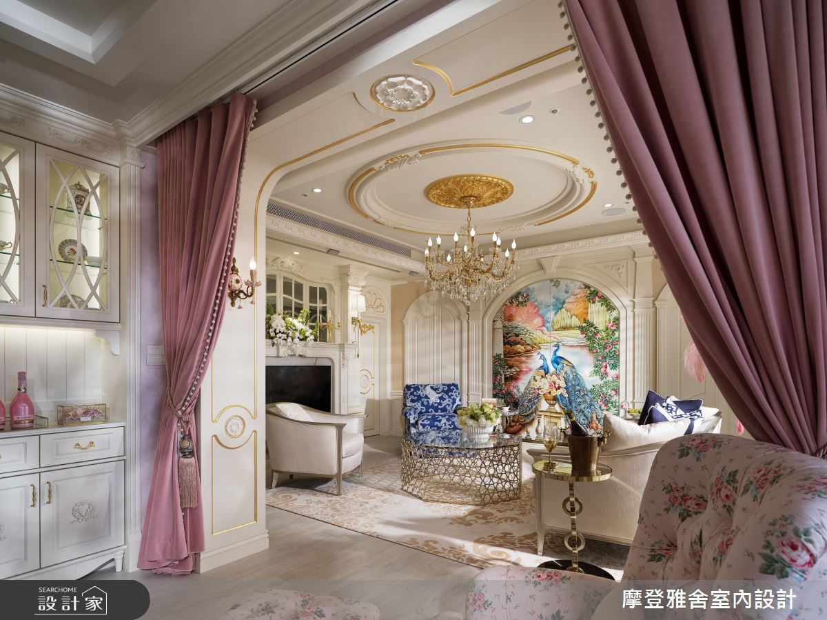 50坪中古屋(5~15年)＿新古典客廳餐廳案例圖片＿摩登雅舍室內設計＿摩登雅舍_81屋主三次合作高定新古典藝術殿堂巴黎凡爾賽風格宅邸之47