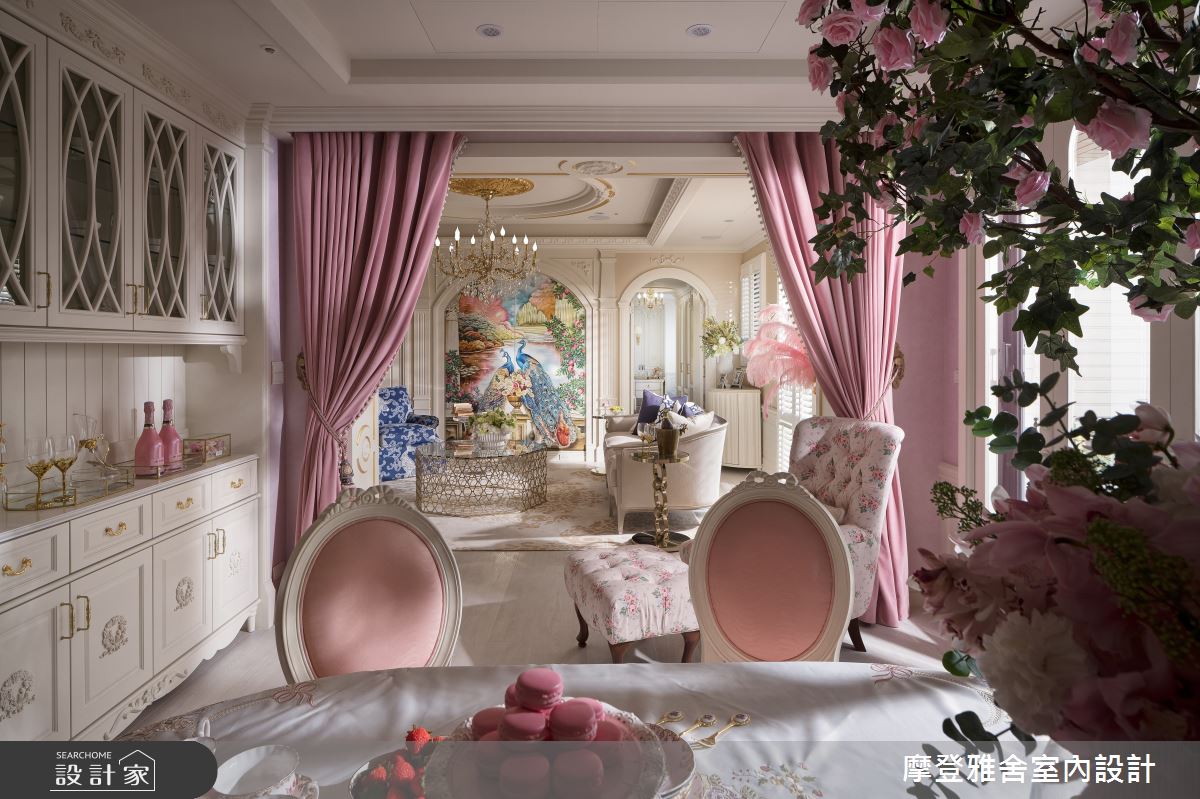 50坪中古屋(5~15年)＿新古典客廳餐廳案例圖片＿摩登雅舍室內設計＿摩登雅舍_81屋主三次合作高定新古典藝術殿堂巴黎凡爾賽風格宅邸之48