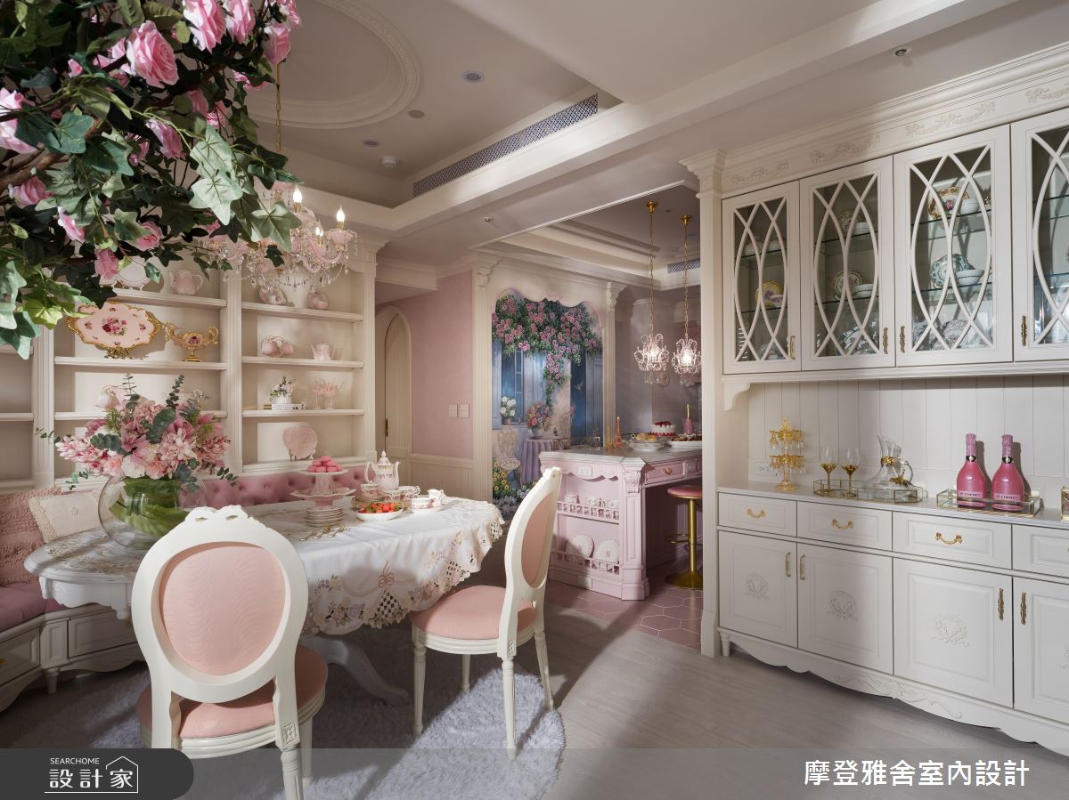 50坪中古屋(5~15年)＿新古典餐廳吧檯案例圖片＿摩登雅舍室內設計＿摩登雅舍_81屋主三次合作高定新古典藝術殿堂巴黎凡爾賽風格宅邸之51