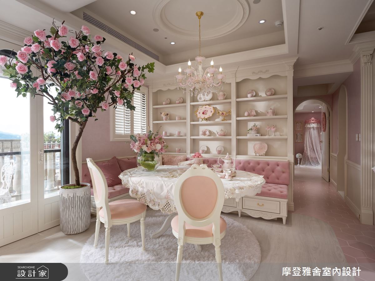 50坪中古屋(5~15年)＿新古典餐廳案例圖片＿摩登雅舍室內設計＿摩登雅舍_81屋主三次合作高定新古典藝術殿堂巴黎凡爾賽風格宅邸之52