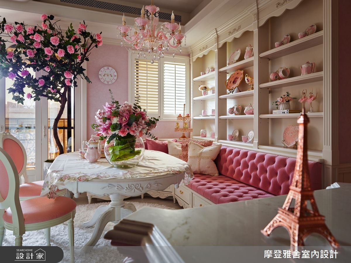 50坪中古屋(5~15年)＿新古典餐廳案例圖片＿摩登雅舍室內設計＿摩登雅舍_81屋主三次合作高定新古典藝術殿堂巴黎凡爾賽風格宅邸之37
