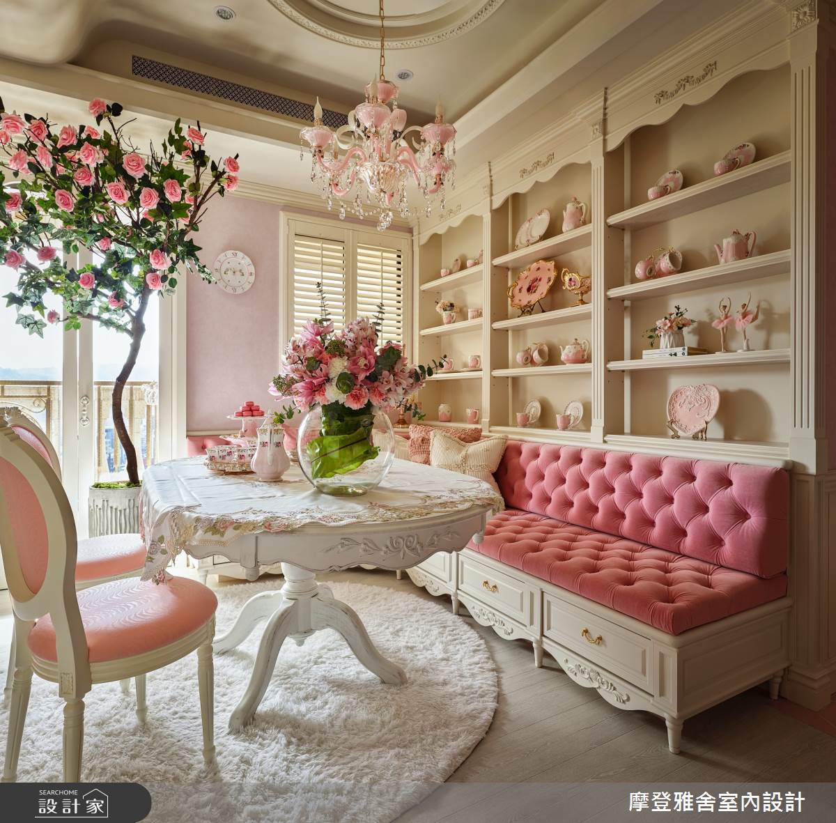 50坪中古屋(5~15年)＿新古典餐廳案例圖片＿摩登雅舍室內設計＿摩登雅舍_81屋主三次合作高定新古典藝術殿堂巴黎凡爾賽風格宅邸之36