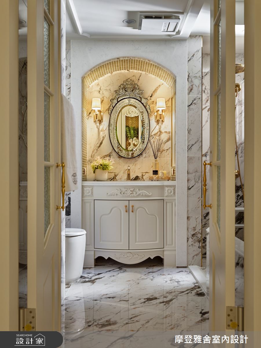 50坪中古屋(5~15年)＿新古典浴室案例圖片＿摩登雅舍室內設計＿摩登雅舍_81屋主三次合作高定新古典藝術殿堂巴黎凡爾賽風格宅邸之43