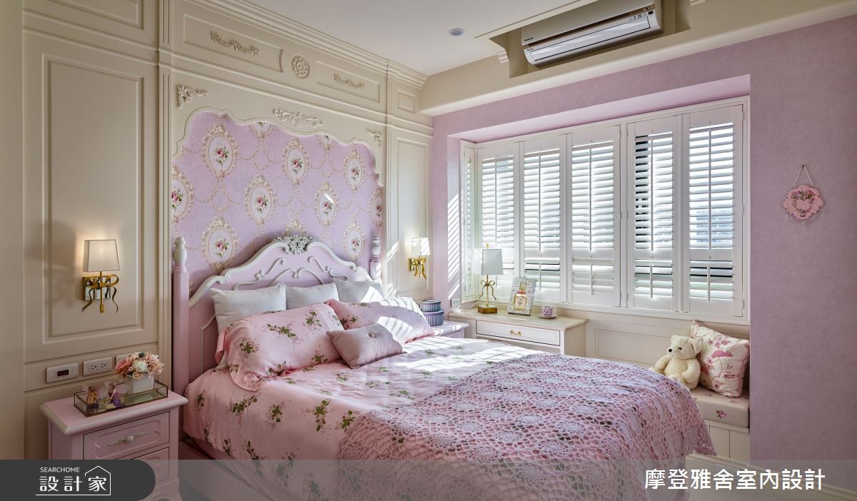 50坪中古屋(5~15年)＿新古典臥室臥榻案例圖片＿摩登雅舍室內設計＿摩登雅舍_81屋主三次合作高定新古典藝術殿堂巴黎凡爾賽風格宅邸之39