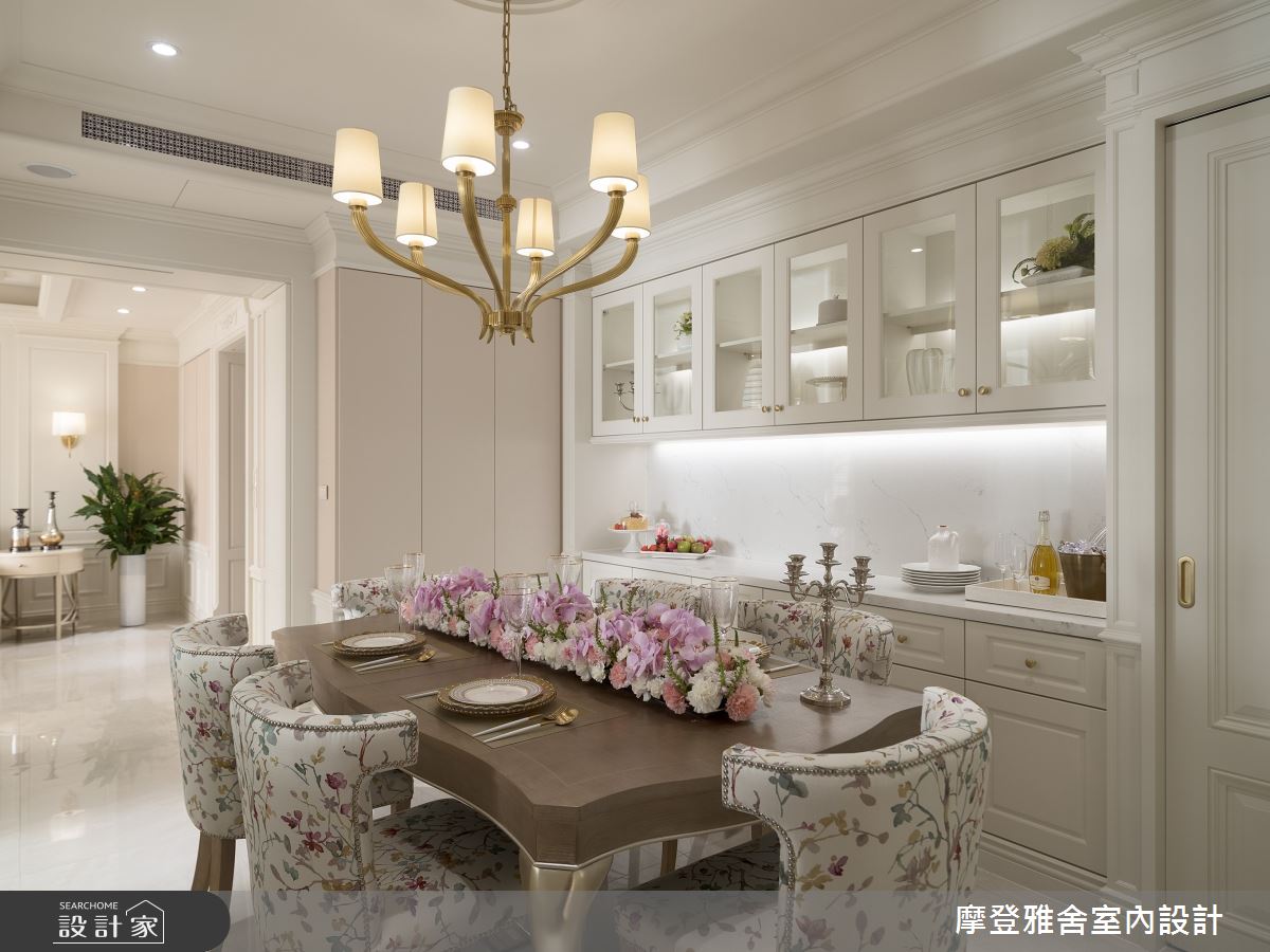 45坪老屋(16~30年)＿美式風餐廳案例圖片＿摩登雅舍室內設計＿摩登雅舍_83尊榮退休生活 輕奢歐美系飯店宅之10