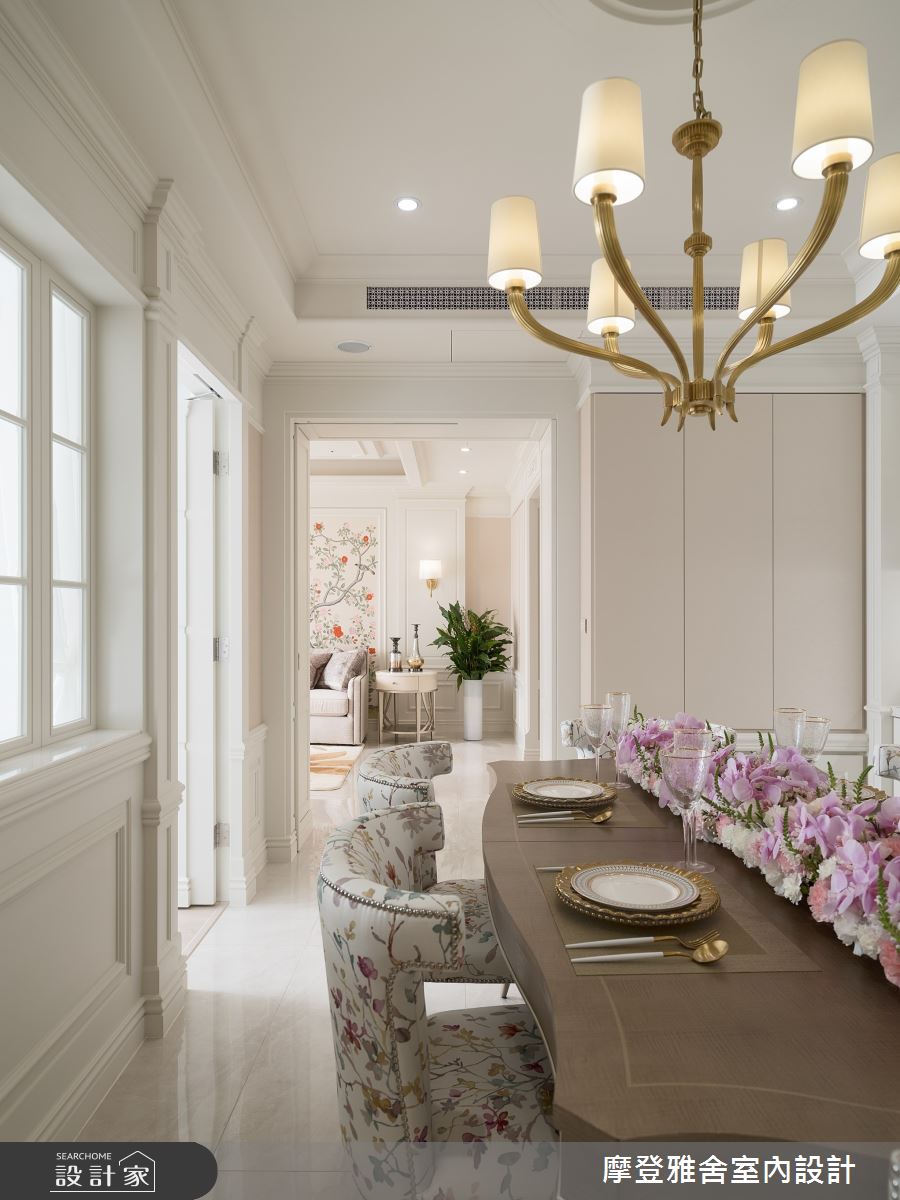 45坪老屋(16~30年)＿美式風餐廳案例圖片＿摩登雅舍室內設計＿摩登雅舍_83尊榮退休生活 輕奢歐美系飯店宅之11