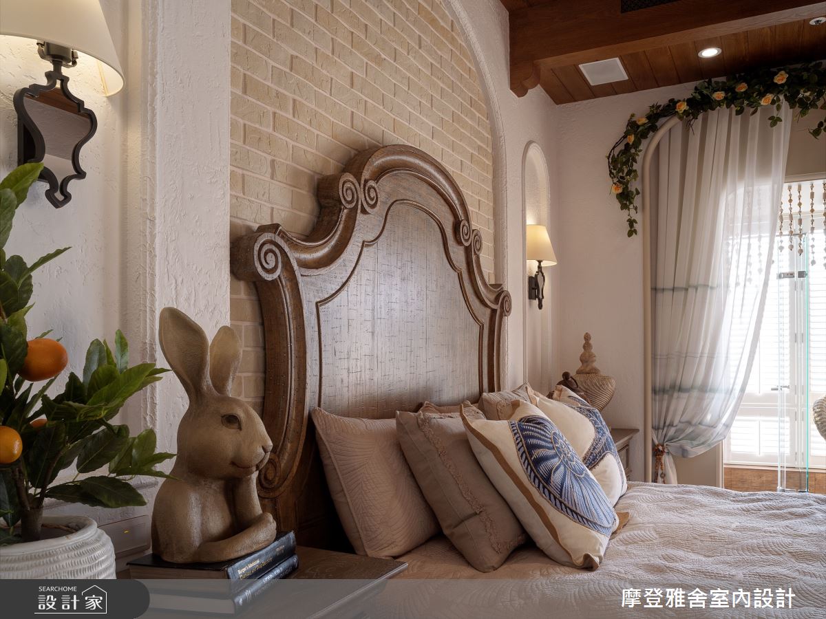 38坪新成屋(5年以下)＿南洋風臥室案例圖片＿摩登雅舍室內設計＿摩登雅舍_84第三次合作西班牙風格濱海豪華度假宅之22