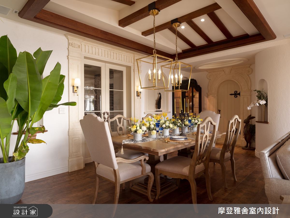 38坪新成屋(5年以下)＿南洋風餐廳案例圖片＿摩登雅舍室內設計＿摩登雅舍_84第三次合作西班牙風格濱海豪華度假宅之12