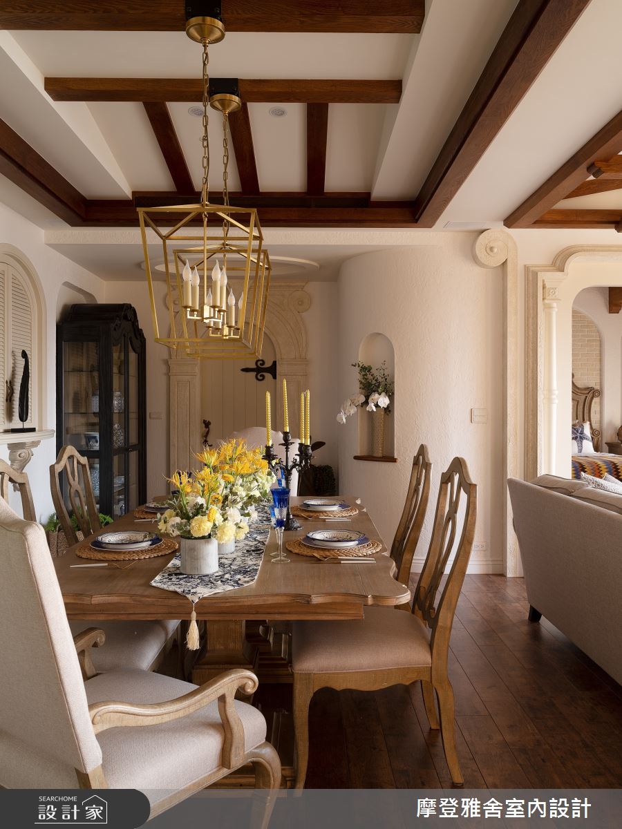 38坪新成屋(5年以下)＿南洋風餐廳案例圖片＿摩登雅舍室內設計＿摩登雅舍_84第三次合作西班牙風格濱海豪華度假宅之13