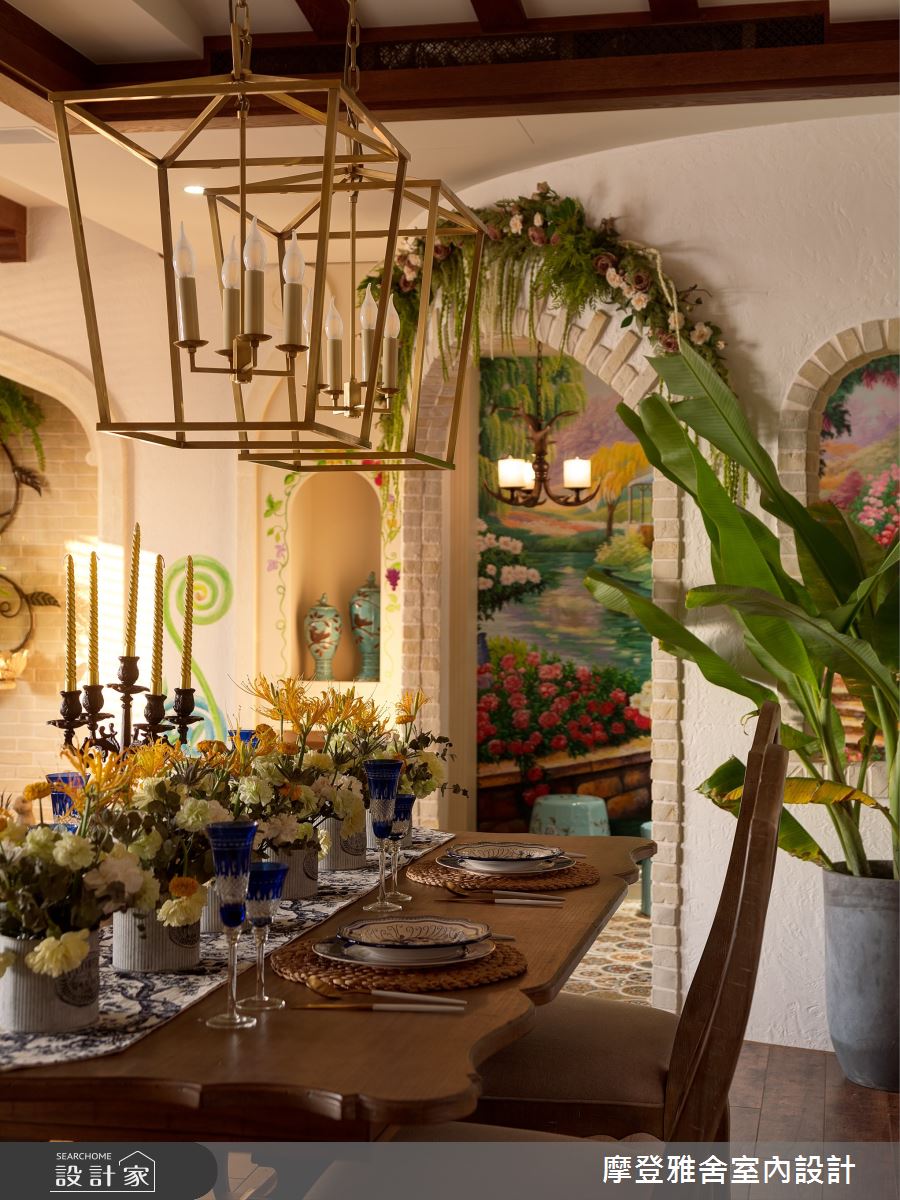 38坪新成屋(5年以下)＿南洋風餐廳案例圖片＿摩登雅舍室內設計＿摩登雅舍_84第三次合作西班牙風格濱海豪華度假宅之10