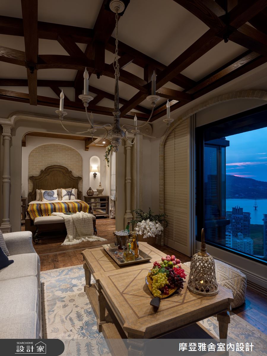 38坪新成屋(5年以下)＿南洋風客廳案例圖片＿摩登雅舍室內設計＿摩登雅舍_84第三次合作西班牙風格濱海豪華度假宅之25