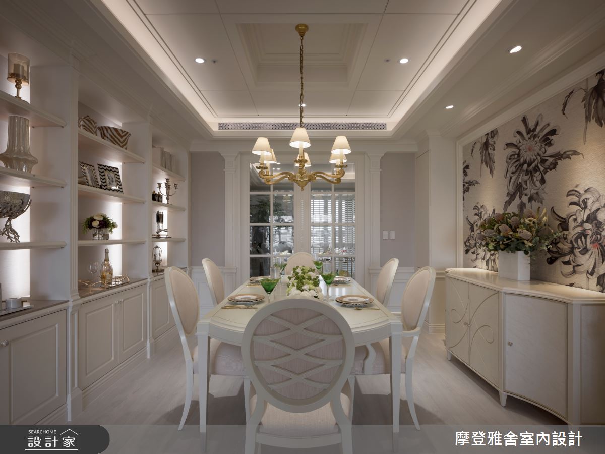 65坪新成屋(5年以下)＿法式風餐廳案例圖片＿摩登雅舍室內設計＿摩登雅舍_85王者之香高定輕奢美式豪邸之10