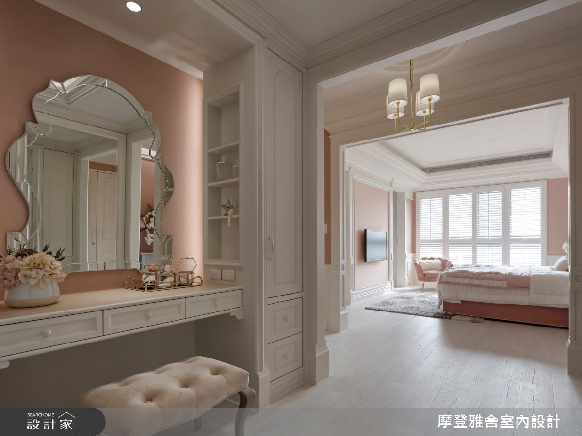65坪新成屋(5年以下)＿法式風臥室案例圖片＿摩登雅舍室內設計＿摩登雅舍_85王者之香高定輕奢美式豪邸之20