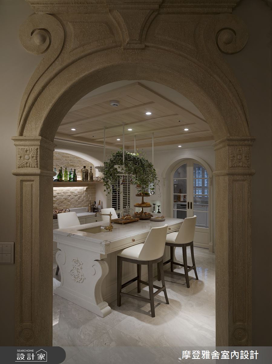 120坪老屋(16~30年)＿異國風餐廳案例圖片＿摩登雅舍室內設計＿摩登雅舍_86老屋翻新百坪豪邸歐式度假莊園之22