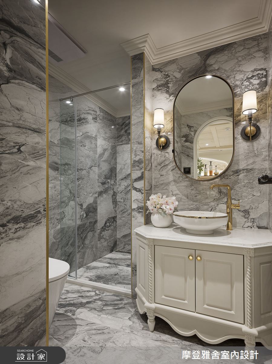 120坪老屋(16~30年)＿異國風浴室案例圖片＿摩登雅舍室內設計＿摩登雅舍_86老屋翻新百坪豪邸歐式度假莊園之26