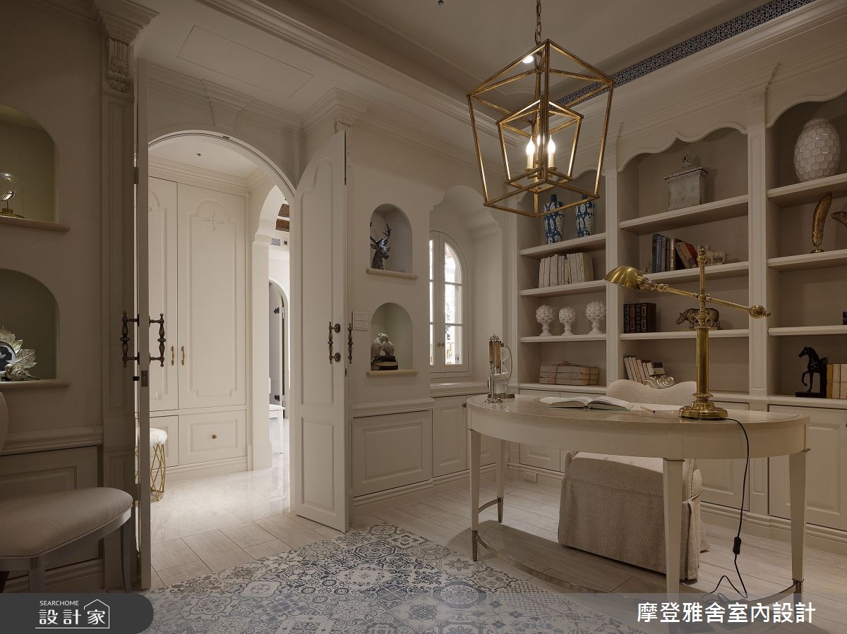 120坪老屋(16~30年)＿異國風書房工作區案例圖片＿摩登雅舍室內設計＿摩登雅舍_86老屋翻新百坪豪邸歐式度假莊園之29