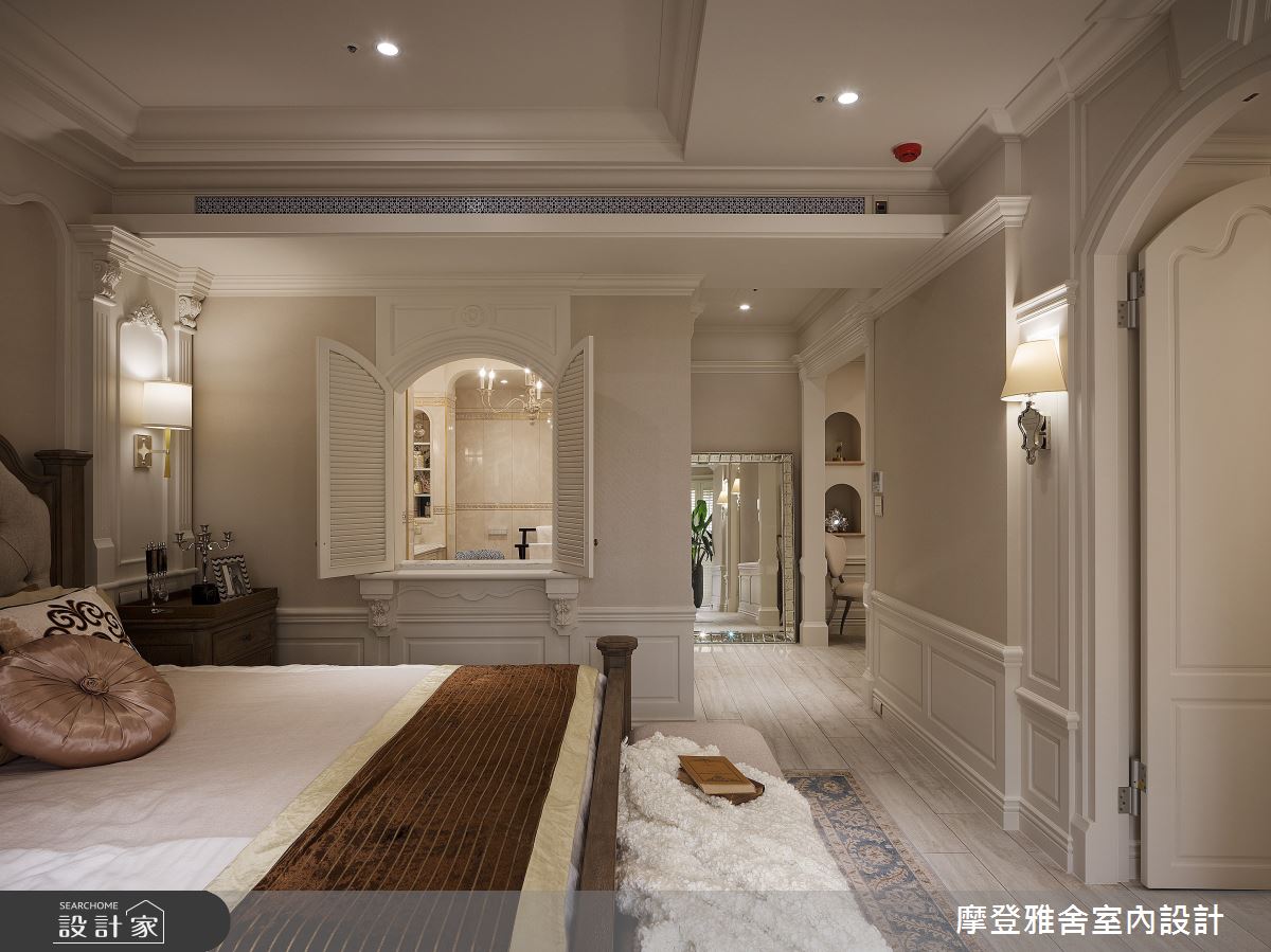 120坪老屋(16~30年)＿異國風臥室案例圖片＿摩登雅舍室內設計＿摩登雅舍_86老屋翻新百坪豪邸歐式度假莊園之35