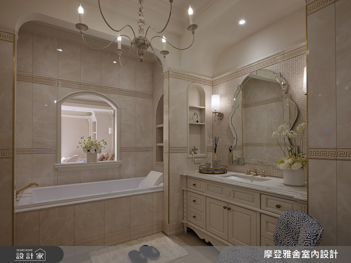 120坪老屋(16~30年)＿異國風浴室案例圖片＿摩登雅舍室內設計＿摩登雅舍_86老屋翻新百坪豪邸歐式度假莊園之37