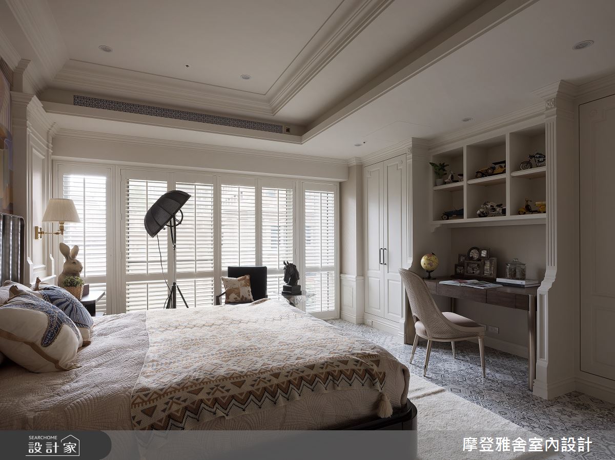120坪老屋(16~30年)＿異國風臥室案例圖片＿摩登雅舍室內設計＿摩登雅舍_86老屋翻新百坪豪邸歐式度假莊園之39